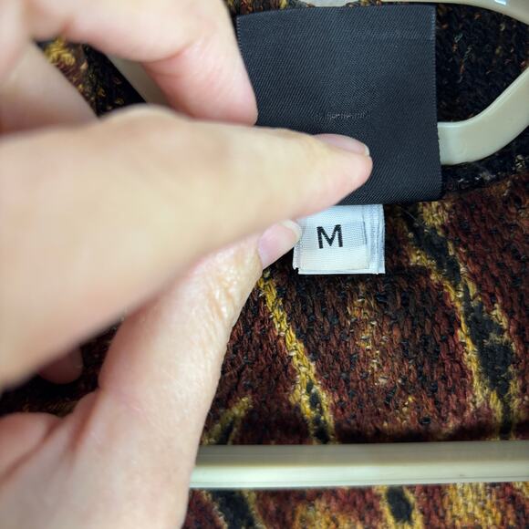 Candiss Cole Vintage 100% Silk Jacket Medium Snake Reptile Print Orange Green - Picture 8 of 10